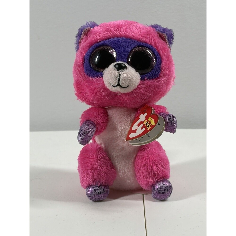 TY Beanie Boos - Roxie the Raccoon (Glitter Eyes) (Regular Size - 6 inch)